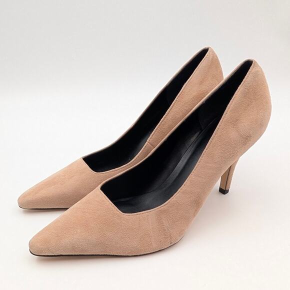 Nordstrom Lexxy Pointed Toe Heel Pumps Women's Tan Light Size US8M EU39 - Picture 1 of 11